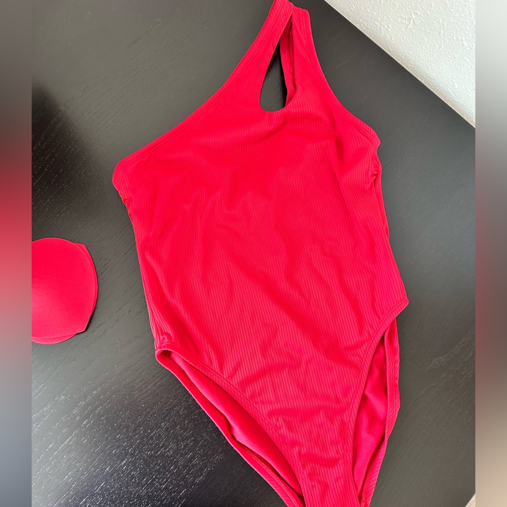 Vibrant Red One-Piece Swimsuit